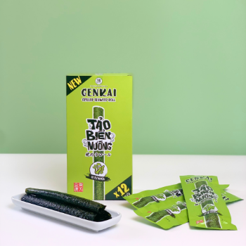 Sesame Seaweed Snack Grilled Seaweed Snack Natural Flavor Roll Box 43.2G Top Selling Product Ready To Eat Dried Packed In Bag 4