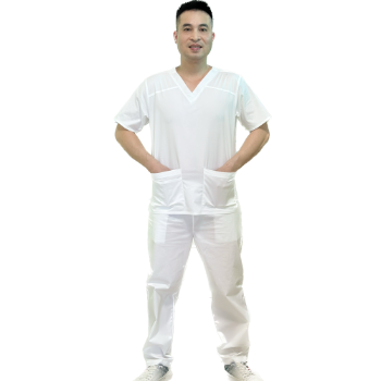 Scrubs Medical Scrubs Uniform Nurse Good price Set In-Stock Items WRAP Stored in Carton Box Vietnam Manufacturer 6