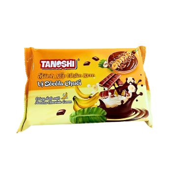 Biscuits Wafers Roll Chocolate Banana Tanoshi Brand Customized Packaging Accepted OEM/ODM Services From Vietnam Manufacturer 3