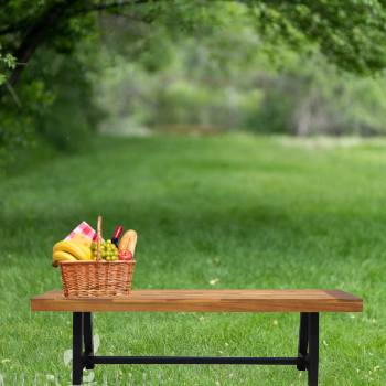 Picnic Bench Outdoor Furniture Wooden Bench Modern Style Factory Price Outdoor Patio Furniture Vietnam Manufacturer 5