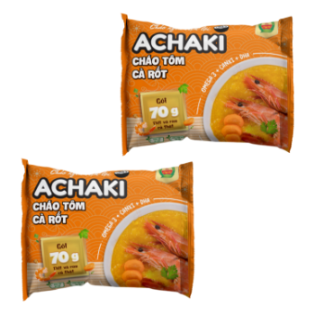 Achaki Shrimp and carrot instant porridge Reasonable Price no added color using for baby made in Vietnam 2