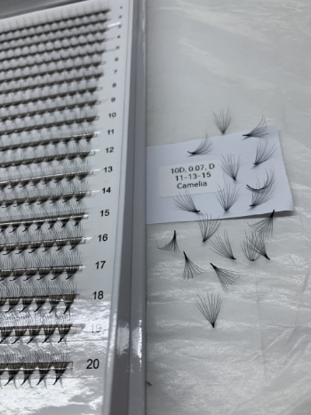 High Quality Promade fans tray XL XXL from 2D to 9D mink eyelash Top sale Beautiful color using for beauty pack in tray Made in Vietnam 2