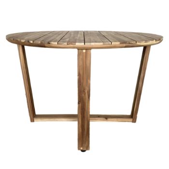 Round Table 70cm With U Legs Acacia Wood Outdoor Furniture High Quality New Trend Exterior Outdoor Furniture Made In Vietnam 7