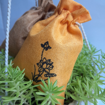 Natural Aroma Beads Scented Sachet Bag Customized Natural Linen Fabric Sack With Coffee beans 2024 Vietnam 1