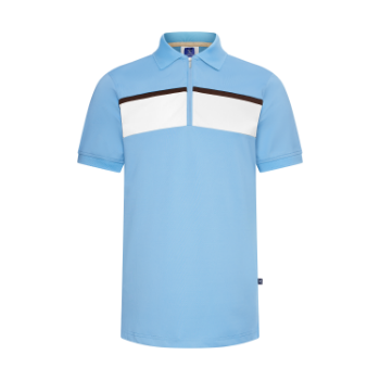 Polyester Spandex Regular-Fit Polo Shirt with Contrast Fabric at Across Men Polo Shirts New Arrival Shirts For Men 2