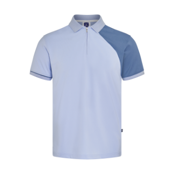 Polyester Spandex Regular-Fit Polo Shirt with Contrast Fabric on the Left Sleeve Men Polo Shirts New Arrival Shirts For Men 1