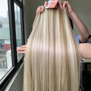 Machine Weft Natural Straight 20C#60C Hair Extensions Bulk Sale Virgin Hair Beauty And Personal Care From Vietnam Manufacturer 3