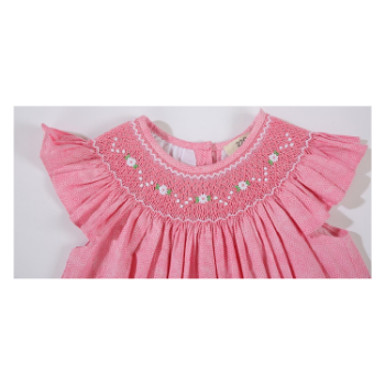 Good Quality Baby Smocked Dress Short Sleeve ODM Made In Vietnam Manufacturer ODM And OEM For Baby Girl 4