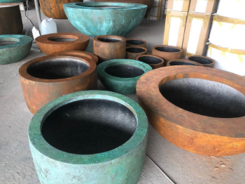 Used For Flower Or Green Plant Export From Vietnam Flower Pots Manufacturer Rust Iron Planters With Modern Style 2