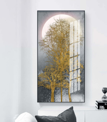 Golden Tree Single Wall Painting - GD34 2