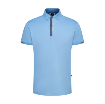 Polyester Spandex Regular-Fit Polo Shirt with Contrast Fabric on the Placket & Cuffs Men Polo Shirts New Arrival Shirts For Men 3