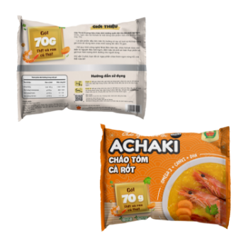 Achaki Shrimp and carrot instant porridge Reasonable Price no added color using for baby made in Vietnam 5