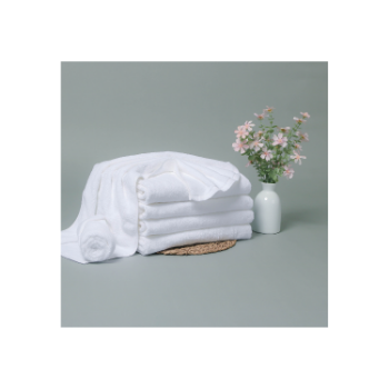 Fast Delivery White Towel Cotton Plain Dyed Rectangle Pack In Box Made In Vietnam Chumy 4