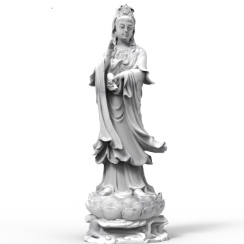 Best Price Stone Guan Yin Buddha Statue Natural Stone Religious Decoration Packed Styrofoam Box Made In Vietnam Manufacturer 4