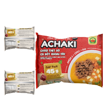 Achaki instant porridge beef with carrot and potato High Quality infant retort pouch 100% Fresh Ingredients ISO VIETGAP HACCP 3