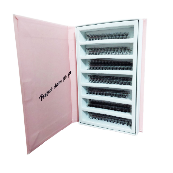 Lashes Loose Promade 14D Eyelash Extensions Hand Made With Custom Logo Packaging Box Premade Fans Lashes Russian Volume Mega 1