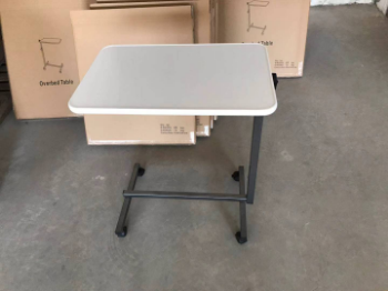 Hospital Furniture Overbed Tables Hospital Bed Tray Factory Price Table Adjustable With Wheels Over Bed Table For Patients 3