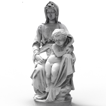 The Madonna of Bruges By Michelangelo Wholesale Statue Stone OEM ODM Packed Styrofoam Box Made In Vietnam Manufacturer 5