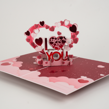 Holiday I Love You Card 3D Pop Up Unique Design Whole Unique Offset Printing Best Choice Good Price Customized From Vietnam 6