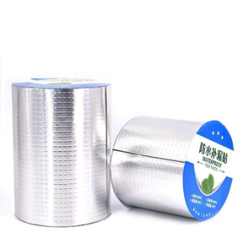 Waterproof Efficiency Super Butyl Waterproof Tape Aluminum Foil China Cheap Price Leak Materials Waterproofing Qingdao From Manufacturer Tape For Leaking Adhesive Tape Roof Cracks Pipes  8