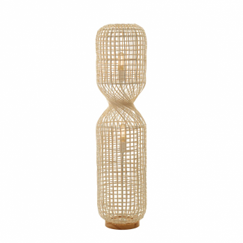 Antique twisted rattan floor lamp, Lamps made from handmade materials, home decoration accessories, wholesale.
