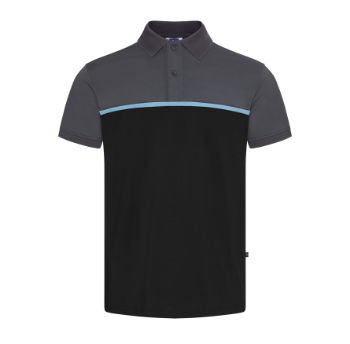 Polyester Spandex Regular-Fit Polo Shirt with Contrast Color Patchwork Men Polo Shirts New Arrival Polo Shirts For Men