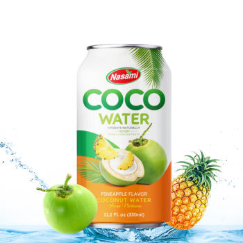 Rich Nutrition Coconut Water Pineapple Flavor Good Taste Nasami Brand Coconut Water Manufacturer OEM ODM Service Made In Vietnam 4