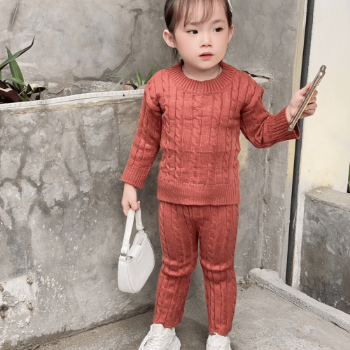 Clothes For Kids Girls Competitive Price Natural Woolen Set Casual Each One In Opp Bag From Vietnam Manufacturer 13