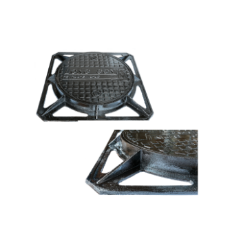 Manhole casting iron square Municipal road nodular cover settlement prevention 800*900 garage rain OEM ODM from Viet Nam 7