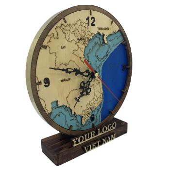 Quy Nhon Desktop Clock Good Price Art Decor For Desk Use Customized Packaging Made In Vietnam Manufacturer Hot 1