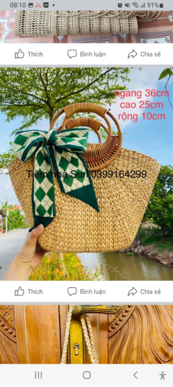 Best Item From Vietnam Travel Beach Woven Handbag Woven Shoulder Bag Beach Bag Crochet Knit Purse for Women Girl  From Manufacturer Vietnam 2024 6