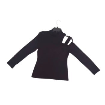 KNIT TOP Design for lady BLACK Color Custom OEM Spandex Material From Viet Nam 6