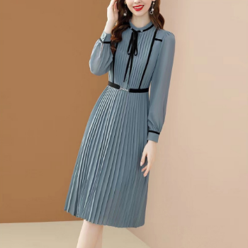 Vietnam's Finest Choice: Casual Women's Dresses with Turn-down Collar and Waist Retraction Made in Vietnam 2