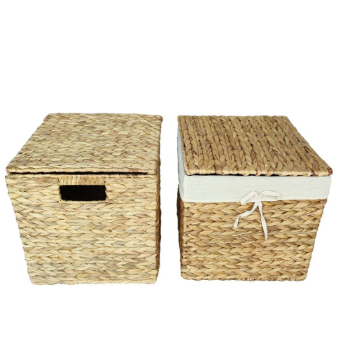 Competitive Price Flat Straps Basket Boat Shape Vietnam Export Storage Container Hyacinth from Vietnam Manufacturer 4