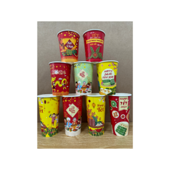 Paper Cups With Printed (22 OZ - 600 Ml) Disposable Paper Cup Disposable Take Away Customized Packing Size & Logo In Carton Bulk 4