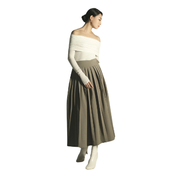 Best Seller Briona Skirt Knife Pleated Slightly Flared New Trend Elegant High Fashion Ladies Minimalist Style Outfits For Women 6