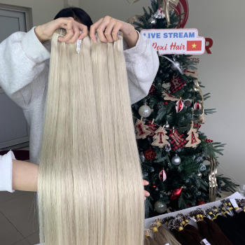 Machine Weft Natural Straight Hair Extensions Bulk Sale Virgin Hair Beauty And Personal Care From Vietnam Manufacturer 3