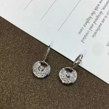 White Gold and Pave Diamond Earrings Women Unisex New Arrival Gold Plated Fashion Jewelry Earrings From Vietnam Manufacturer 4