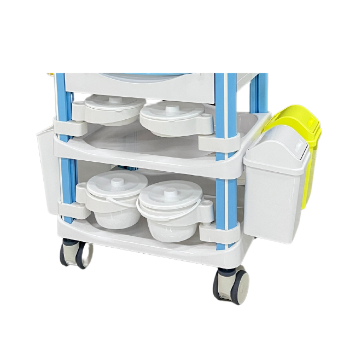 Three-Tier Single-Drawer ABS Multi-Functional Medication Cart Hospital Furniture Factory Direct Equipment Accessories 5