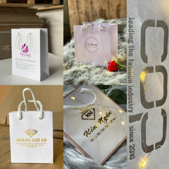 Logo Laminated Bag Paper Bag Kraft Customized Size Cheap price Recycled Materials Shopping Accessories From Vietnam Manufacturer 7