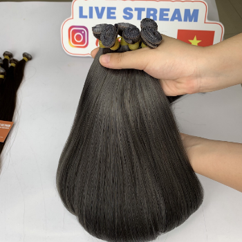 Genius Weft Color 7c Virgin 100% Human Hair Extension Private Label Virgin Hair Beauty And Personal Care Made In Vietnam 3