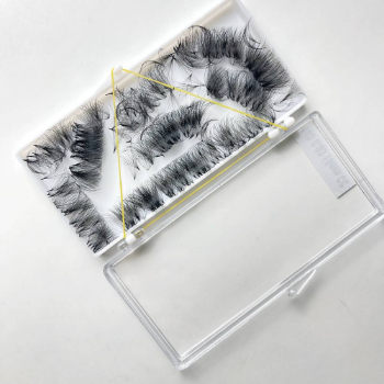 Russian Volume 12D-0.03-15mm-D Lash Extensions Promade Lashes Custom Label Long Stem ELYLASHES Manufacturer 6