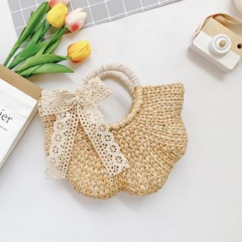 Water Hyacinth Bag Good Price Small Rattan Bag For Gift Classic Style Light Brown Color From Vietnam Manufacturer 7