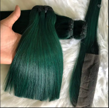 Remy Hair Color Custom Service 100% Human Vietnamese Virgin Raw Machine Double Weft Hair In Vietnam 5