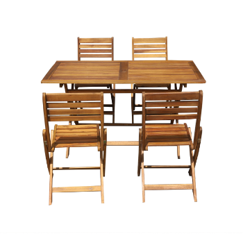 Best Seller Garden Outdoor Furniture Modern Wood Dining Table Set Factory Price Patio Furniture Vietnam Manufacturer 4