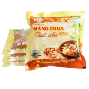 Hot Selling Vietnamese Natural Fermentation Sliced Pickled Bamboo Shoots In Packet 5