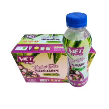 High Quality Aloe Vera Bird Nest Juice With Mangosteen Flavor Flavored Beverage Vicas Packed In Box Vietnam Factory