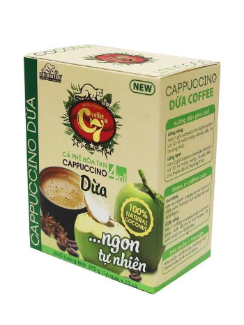 Coconut coffee - Instant 4 in 1 - with 100% coconut milk powder -Golden Weasel Coffee C7 2