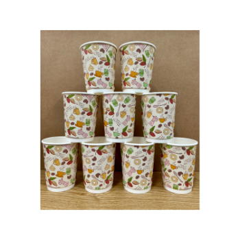 Paper Cups Double Wall 16oz/ 520ml Ice Cream Paper Cup High Specification Biodegradability Customized Packing Size & Logo 1