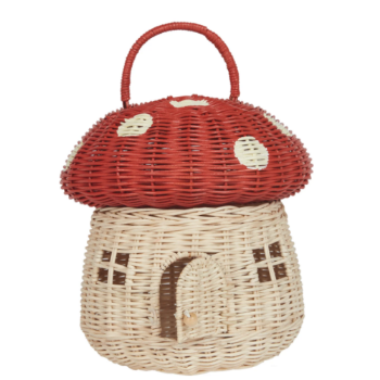 High Quality Rattan Made In Vietnam Mushroom Rattan Storage Basket Home Decoration Plant Stand Wholesale Vietnam Manufacturer 2